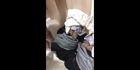 risky blowjob and handjob in fitting room - real amateur